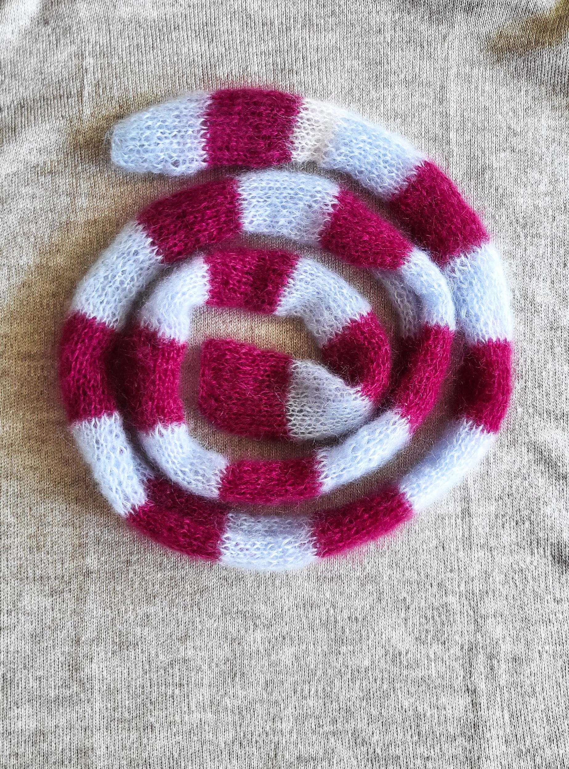 Hand-Knitted Mohair Silk Scarf: Skinny, Soft, and Long