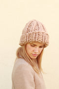Chunky Knit Merino Wool Beanie. Unisex Winter Hat
