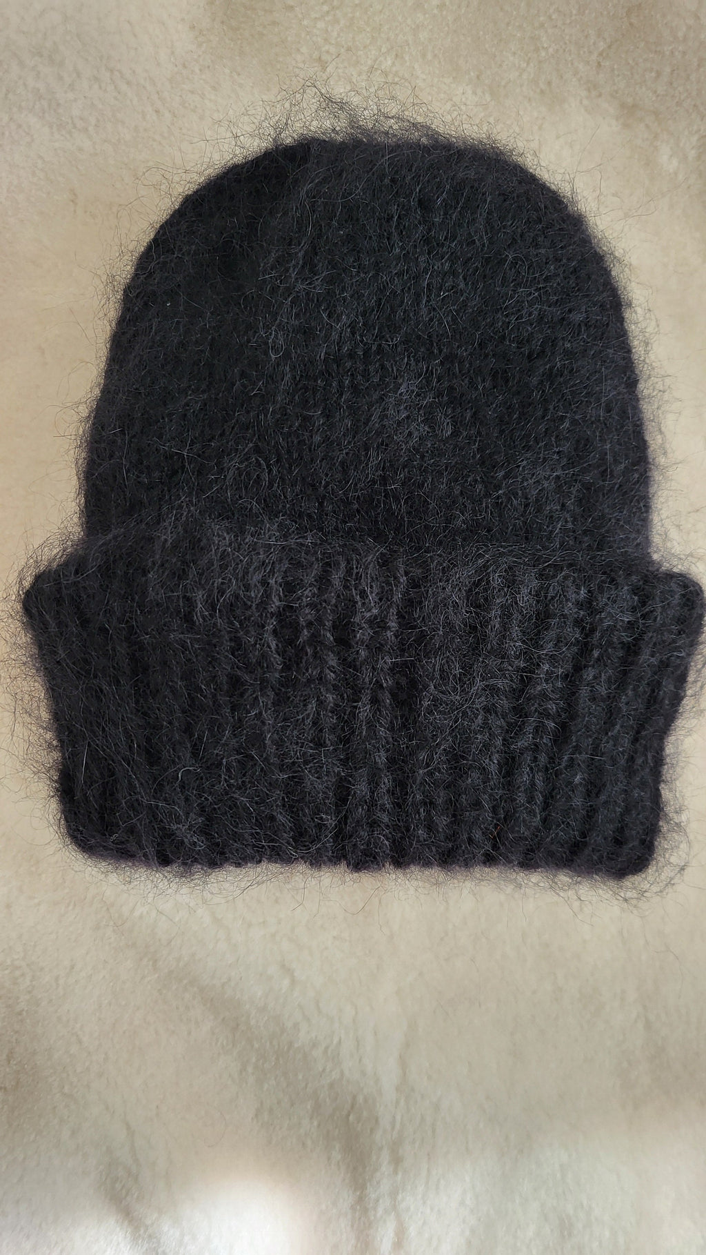 Chunky Knit Mohair Beanie: Unisex Winter Hat