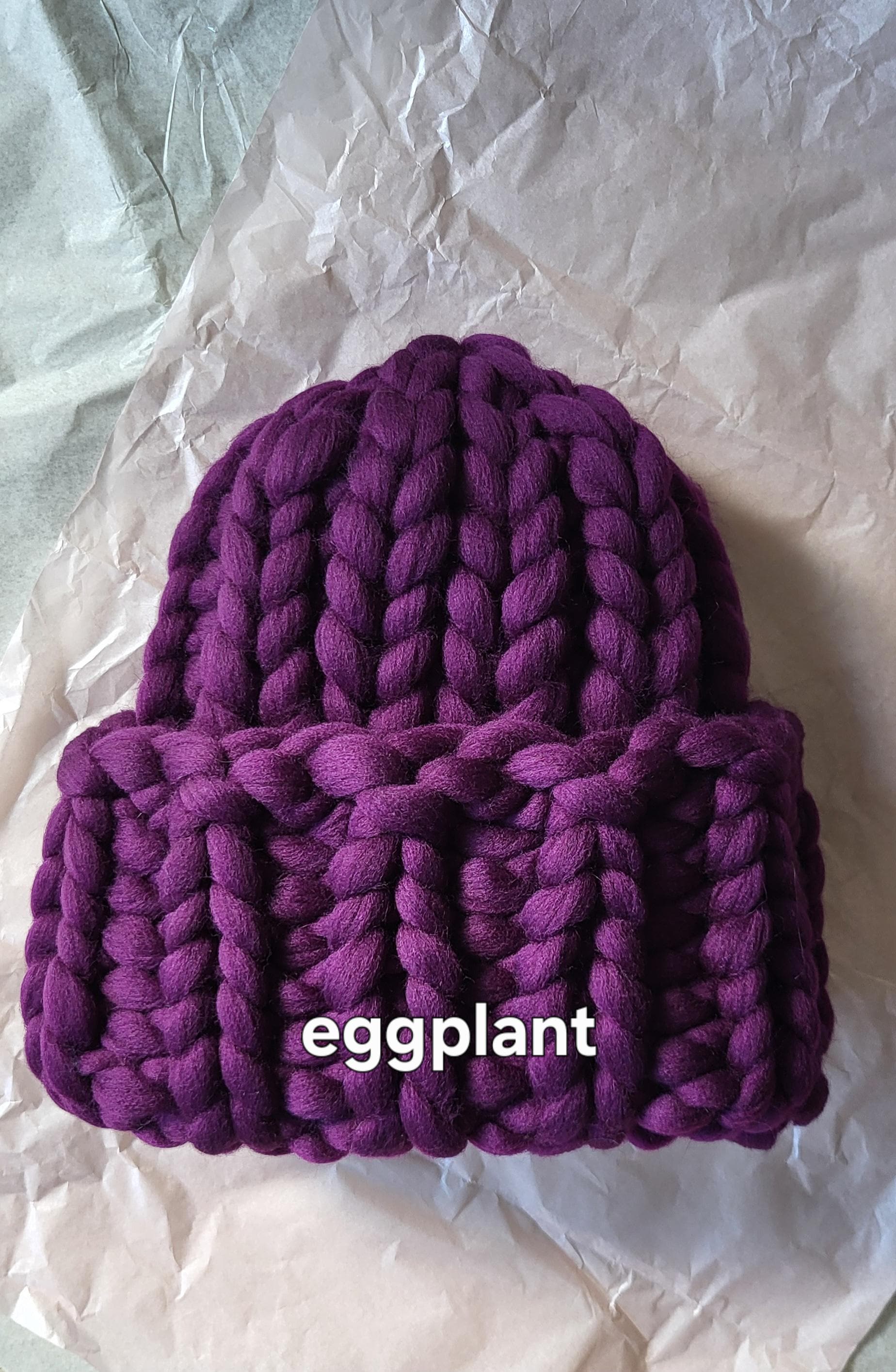 Merino Wool Knit Beanie: Super Chunky Pom Pom Winter Hat
